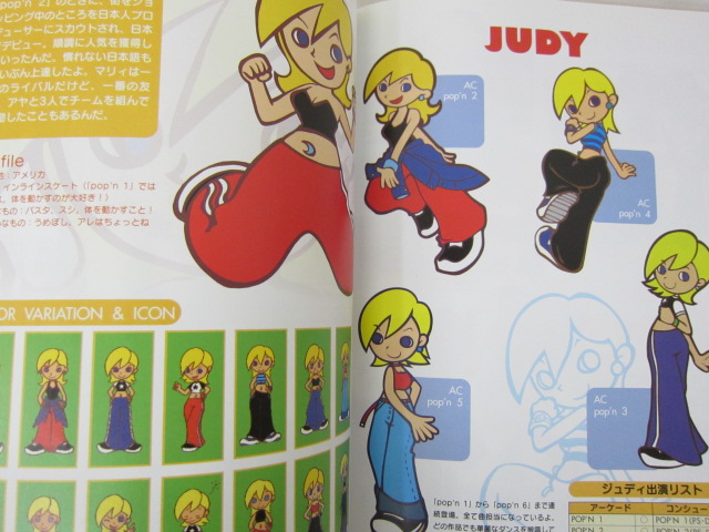 Details about POP'N MUSIC Character Visual Guide Illustration Graphic