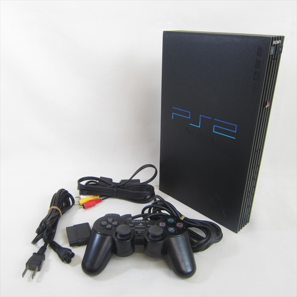 PS2 Console System SCPH-50000 Midnight Black Playstation 2 JAPAN 0746