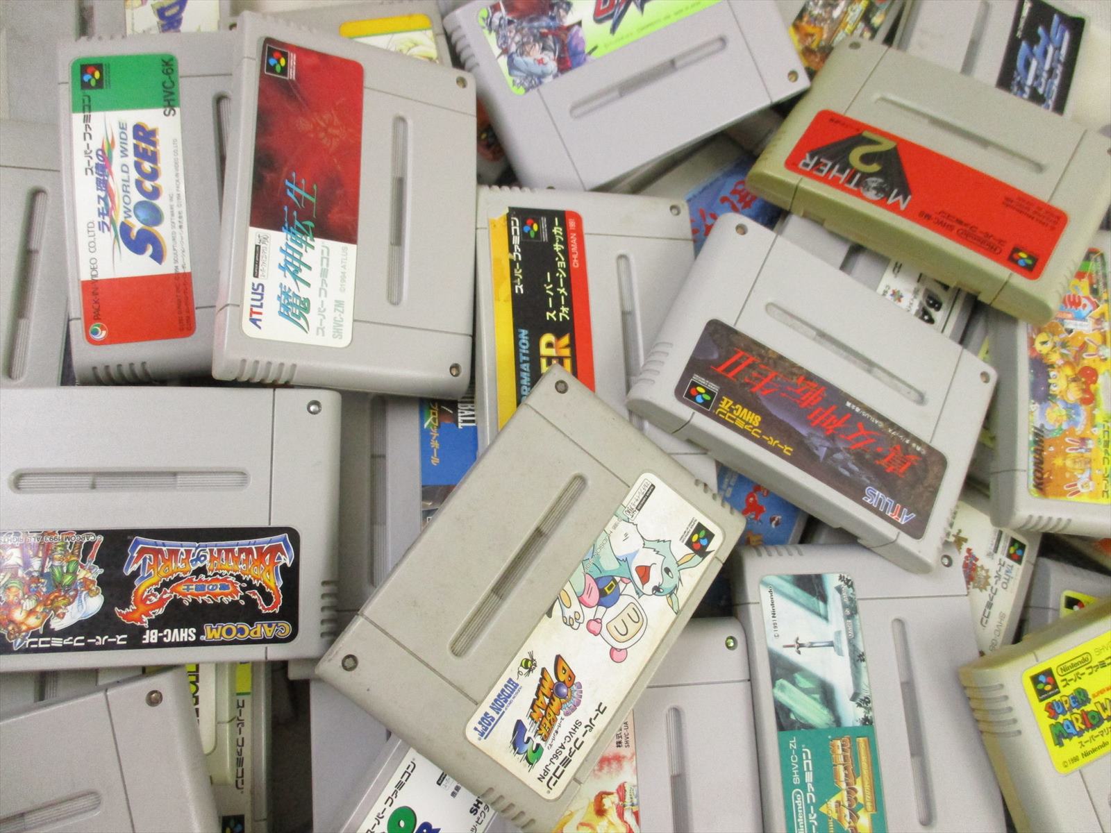 WHOLESALE SUPER Lot of 100 Nintendo Video Game SFC Cartridge