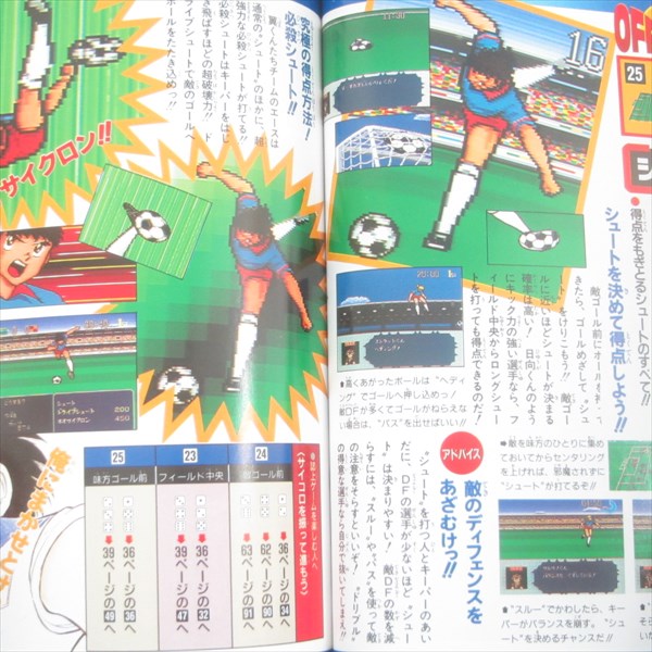 CAPTAIN TSUBASA IV 4 Pro no Rival Tachi Guide w/Poster SNES Japan