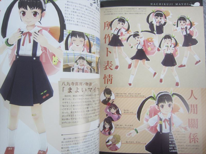 BAKEMONOGATARI Portable Complete Guide w/Poster PSP Book ...