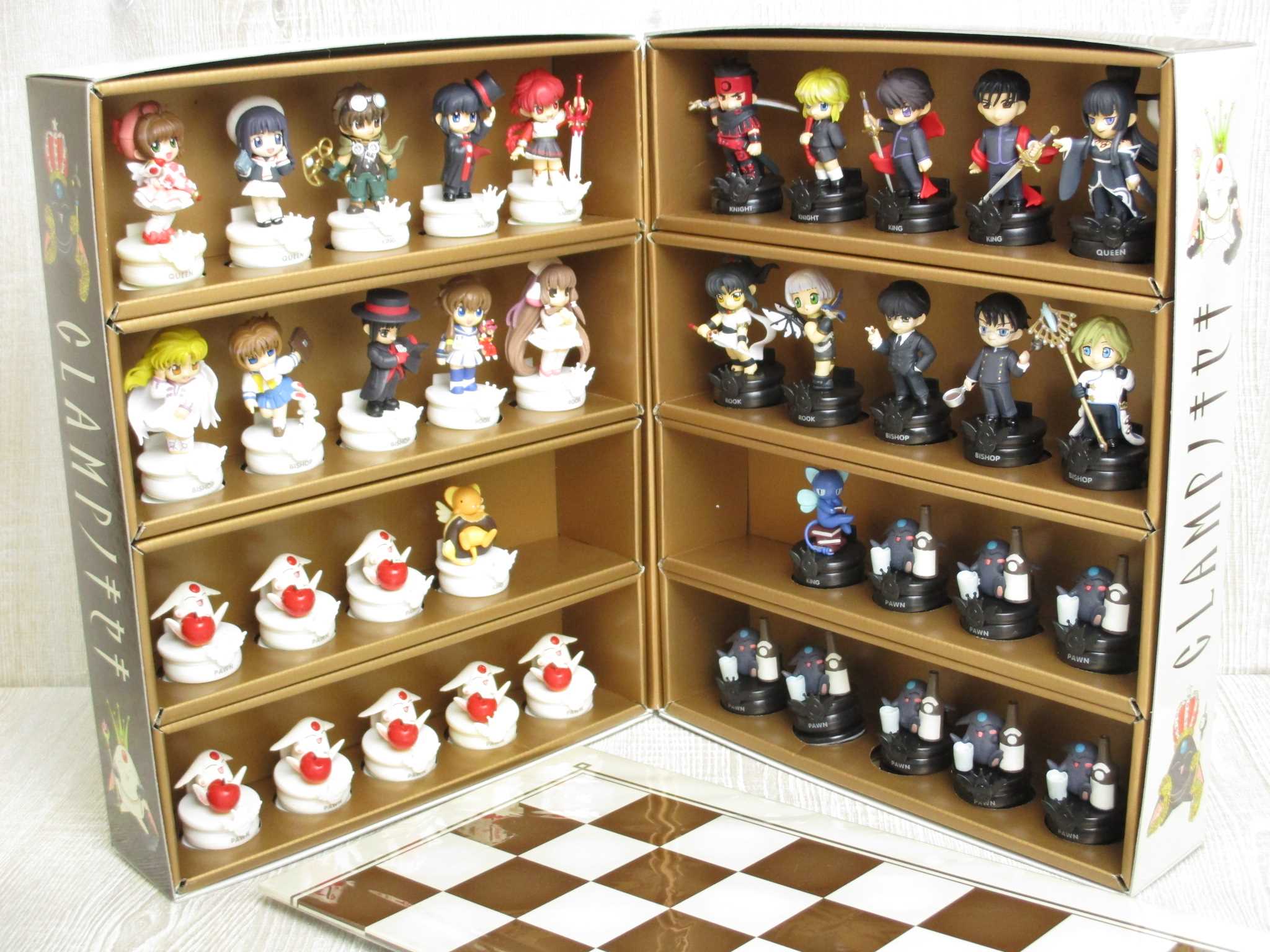 CLAMP NO KISEKI Complete Set 38 Chess Pieces Box Board ...