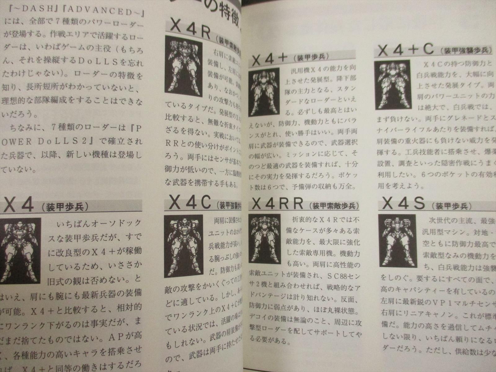 POWER DOLLS 2 ADVANCED DASH Perfect Guide PC Book 1996 Japan