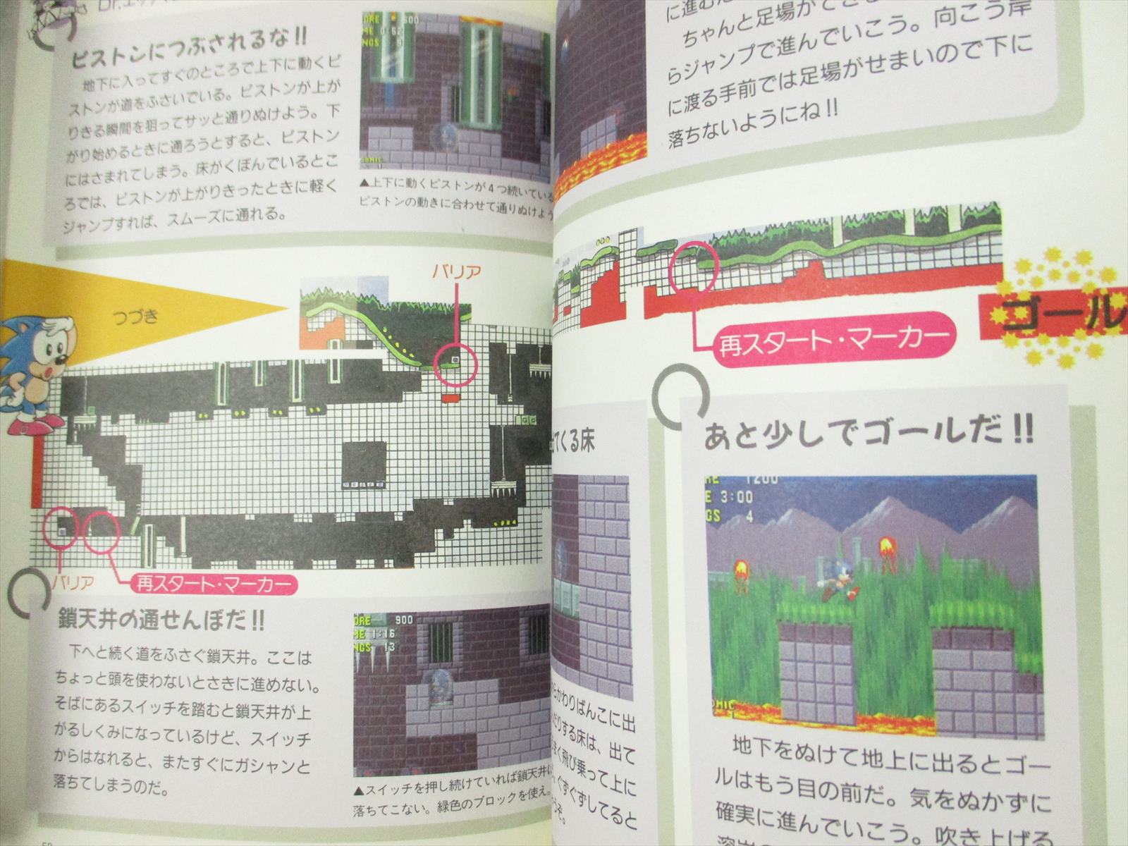 SONIC THE HEDGEHOG Official Guide Sega MegaDrive Book 1991