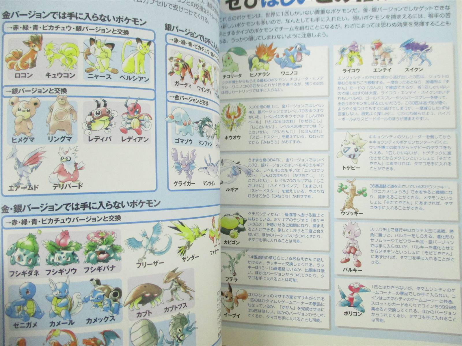 Pokemon Zukan Kin Gin Guide Nintendo Gbc Book Sg49 Ebay