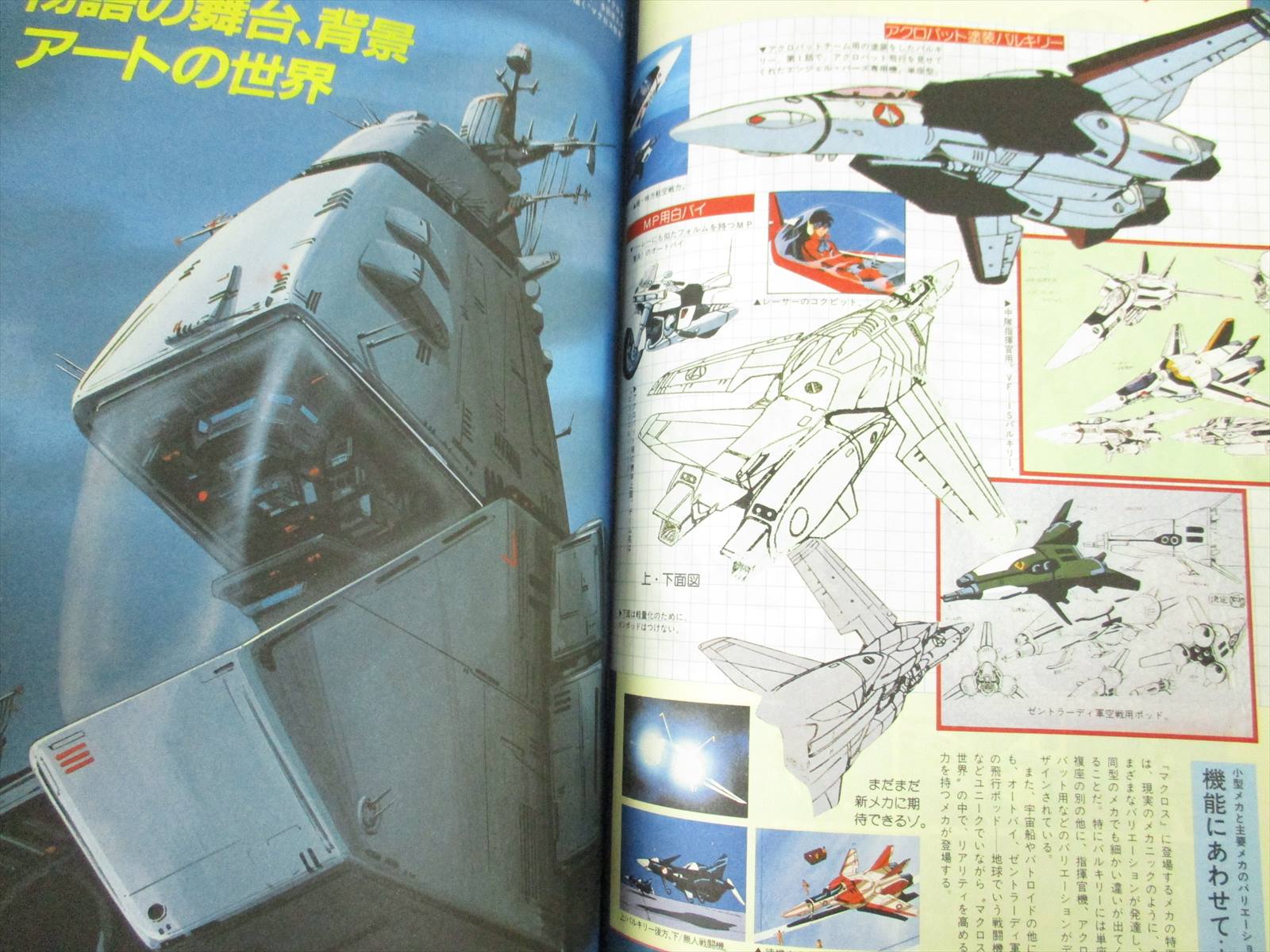 MACROSS Super Dimension Fortress Art Fan Book 1 w/Poster 1983