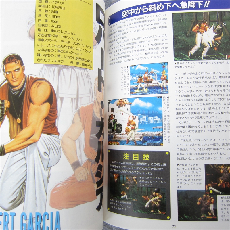 KOF95 攻略本 KING OF FIGHTERS 95 KOF Perfect Guide Book 1995 Sega Saturn