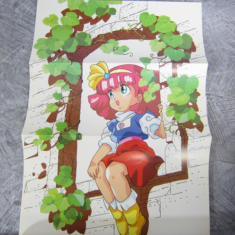 MINKY MOMO Fairy Princess Art Works w/Poster Fan Book 1992 Japan