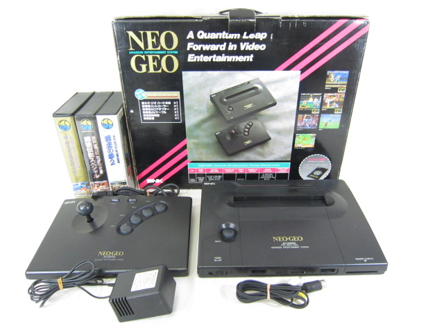 NEO GEO Neogeo AES Console System Boxed + 3 Games Neogeo SNK Import 