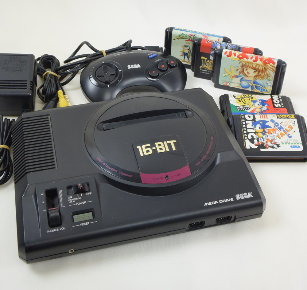 Mega Drive SEGA Console System Official JAPAN HAA-2510 Games Ref ...