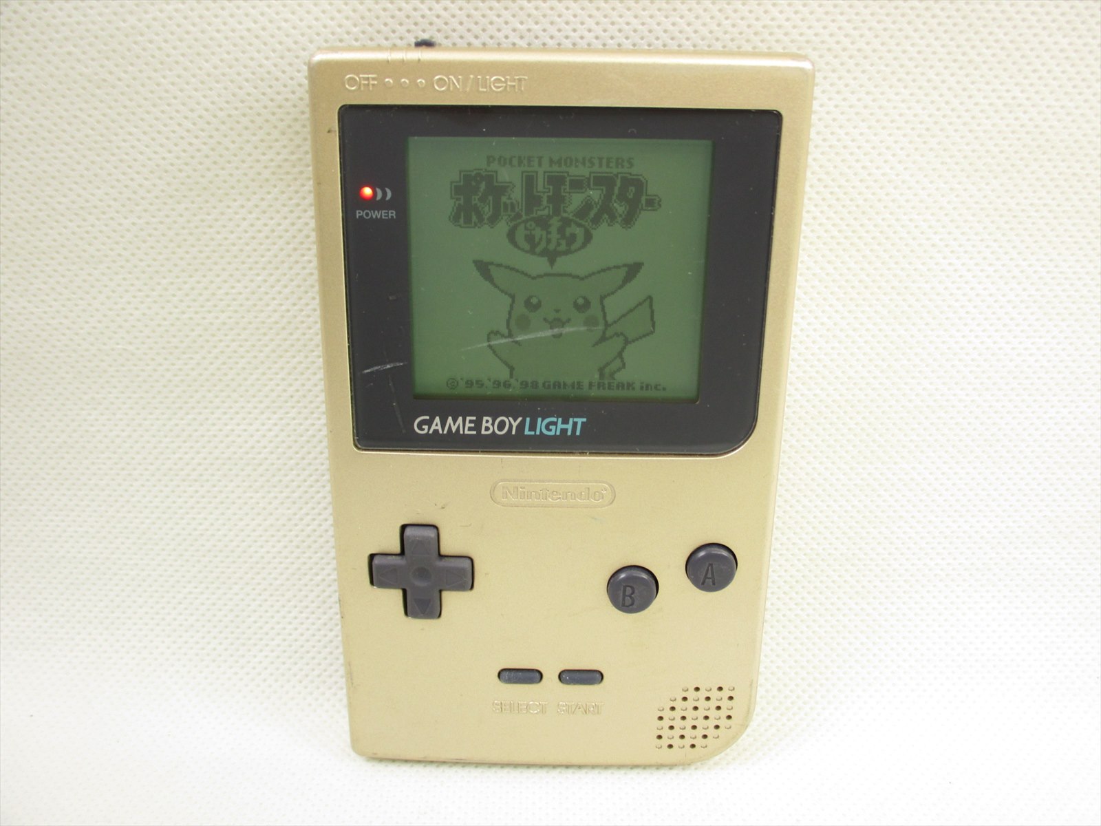 GAME BOY LIGHT Gold Console MGB101 Nintendo Gameboy Tested Japan GB