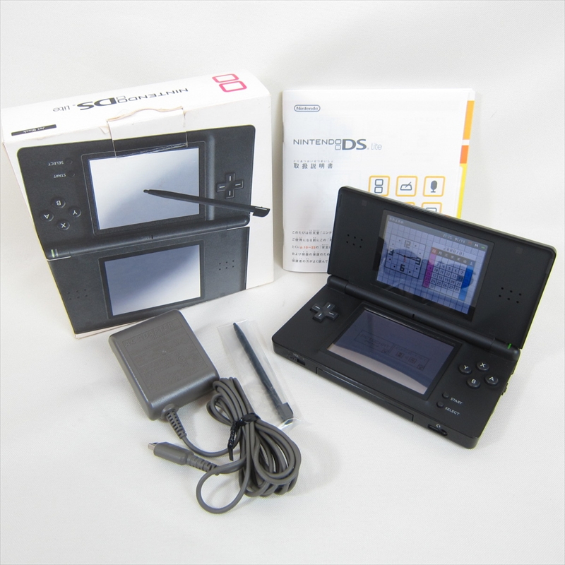 Nintendo DS Lite Jet Black Console System Boxed USG-001 Import JAPAN ...