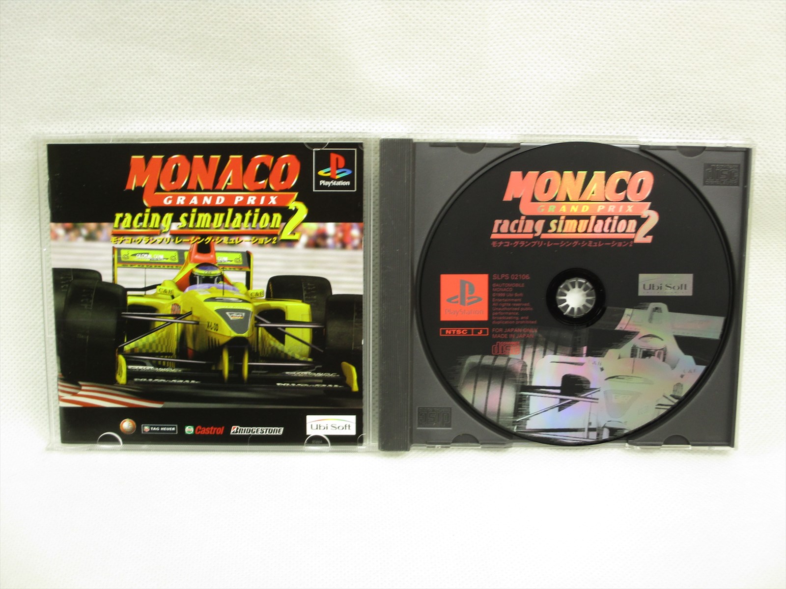 MONACO GRAND PRIX Racing Simulation 2 PS1 Playstation Japan Game p1 ...