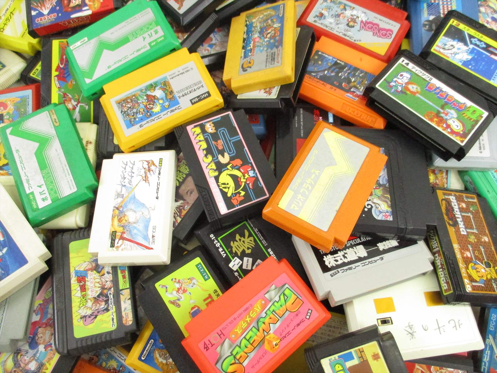 WHOLESALE FAMICOM Lot 100 Nintendo FC Japan Video Game Cartridge ...